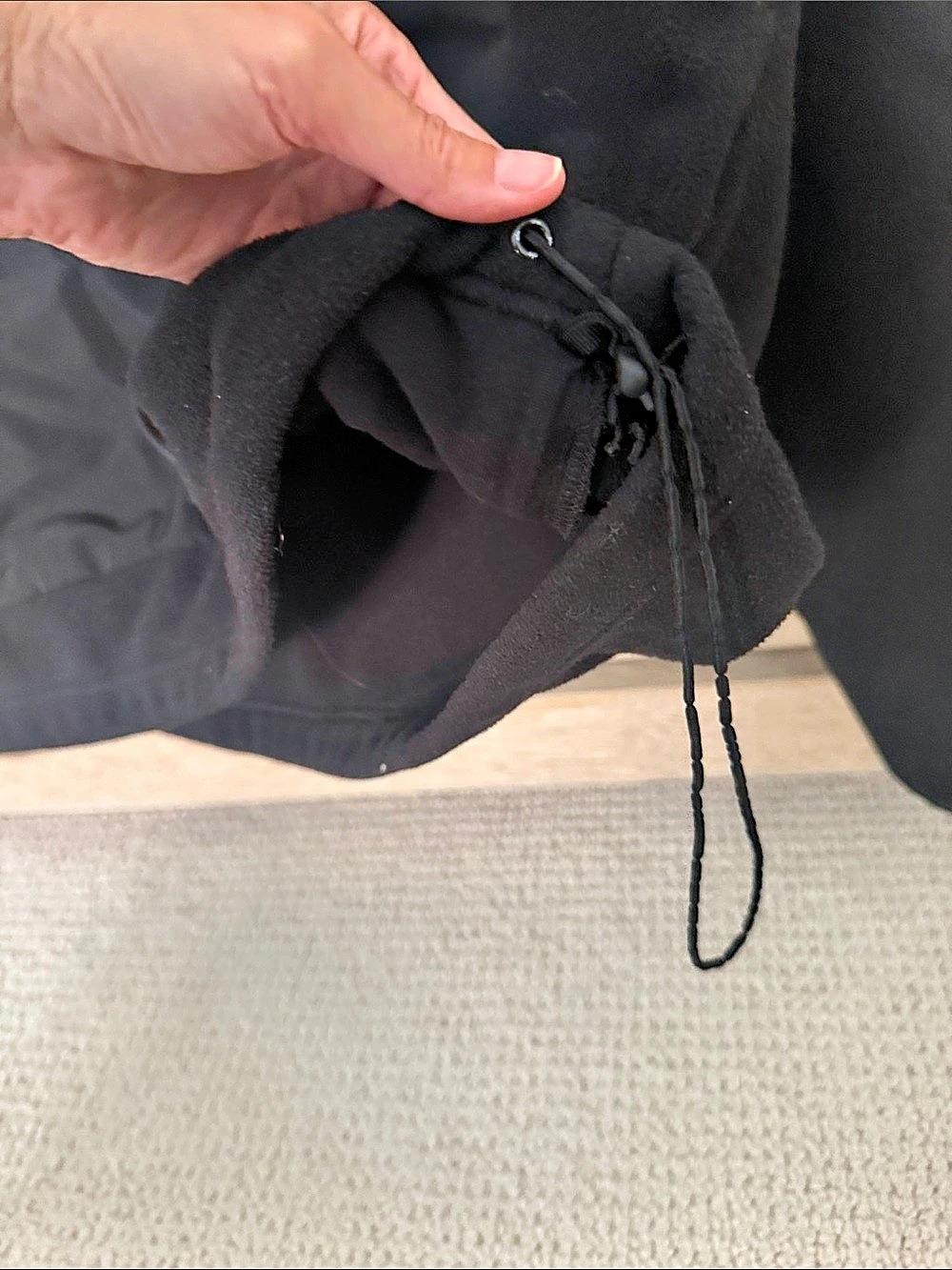 Alo Women's Cozy Black Half-Zip Pullover - Picture 3 of 4